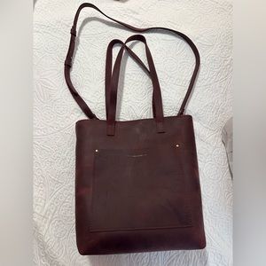 NEW Portland Leather Zipper crossbody, Merlot